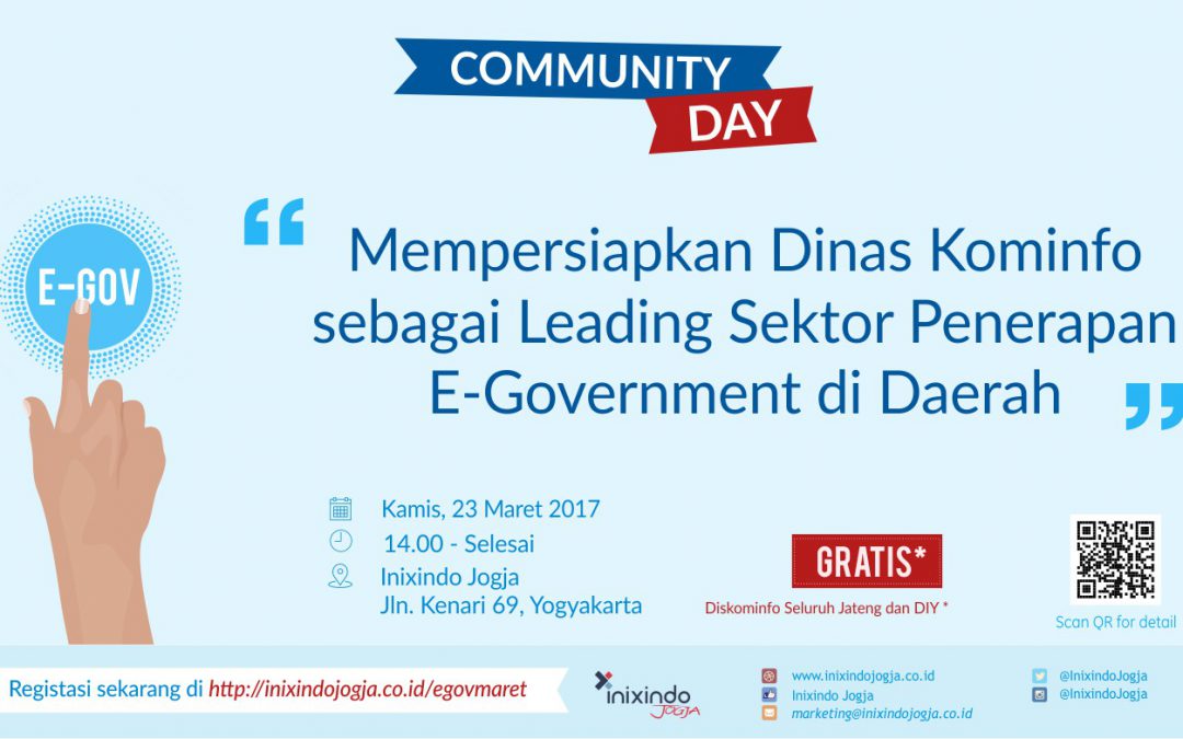 Community Day Mempersiapkan Dinas Kominfo sebagai Leading Sektor Penerapan E – Goverment di Daerah