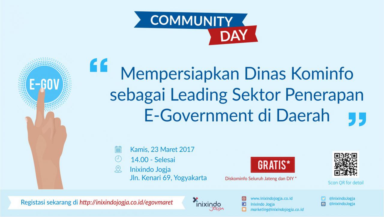 Community Day Mempersiapkan Dinas Kominfo sebagai Leading Sektor Penerapan E - Goverment di Daerah 1