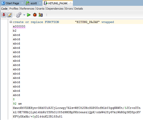 Hacking Fitur Wrap Di Oracle PL/SQL