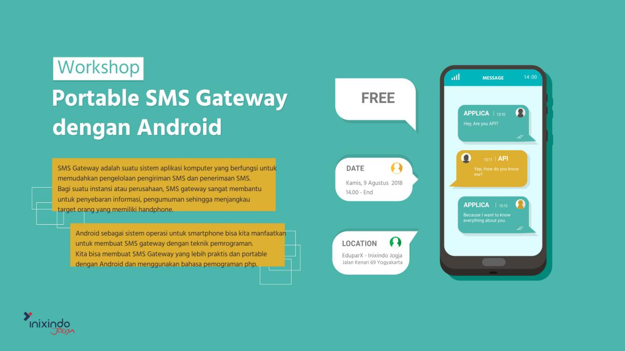 Workshop SMS Portable Gateway Dengan Android 1