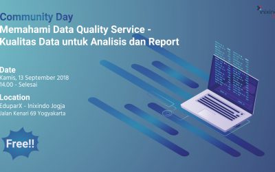 Community Day “Memahami Data Quality Service –  Kualitas Data untuk Analisis dan Report”