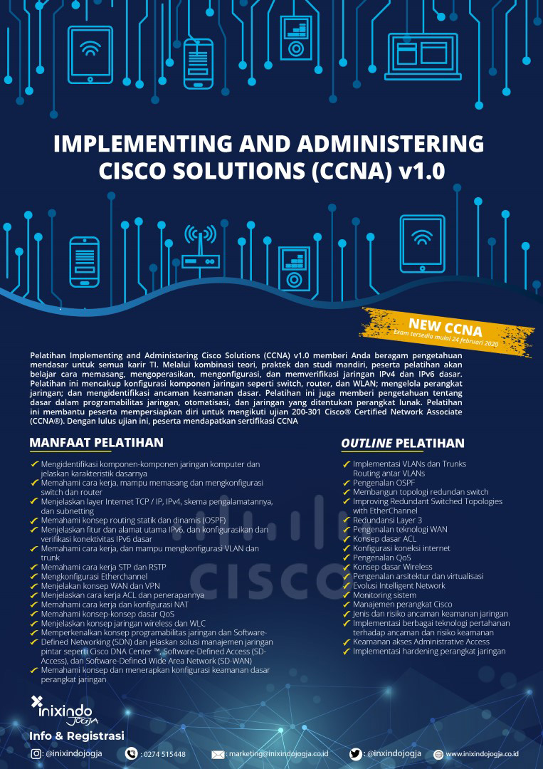 Implementing and Administering Cisco Solutions (CCNA) v1.0 7