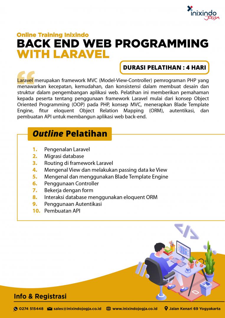 [Online Training] Backend Web Programming with Laravel 7