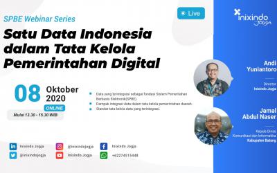 [Webinar] Satu Data Indonesia dalam Tata Kelola Pemerintahan Digital