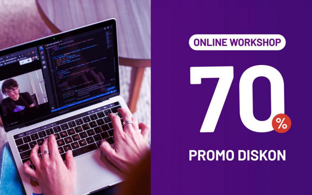 Promo Diskon 70% Workshop Online Mei
