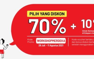 Promo Merdeka! Diskon 80% Workshop Online!