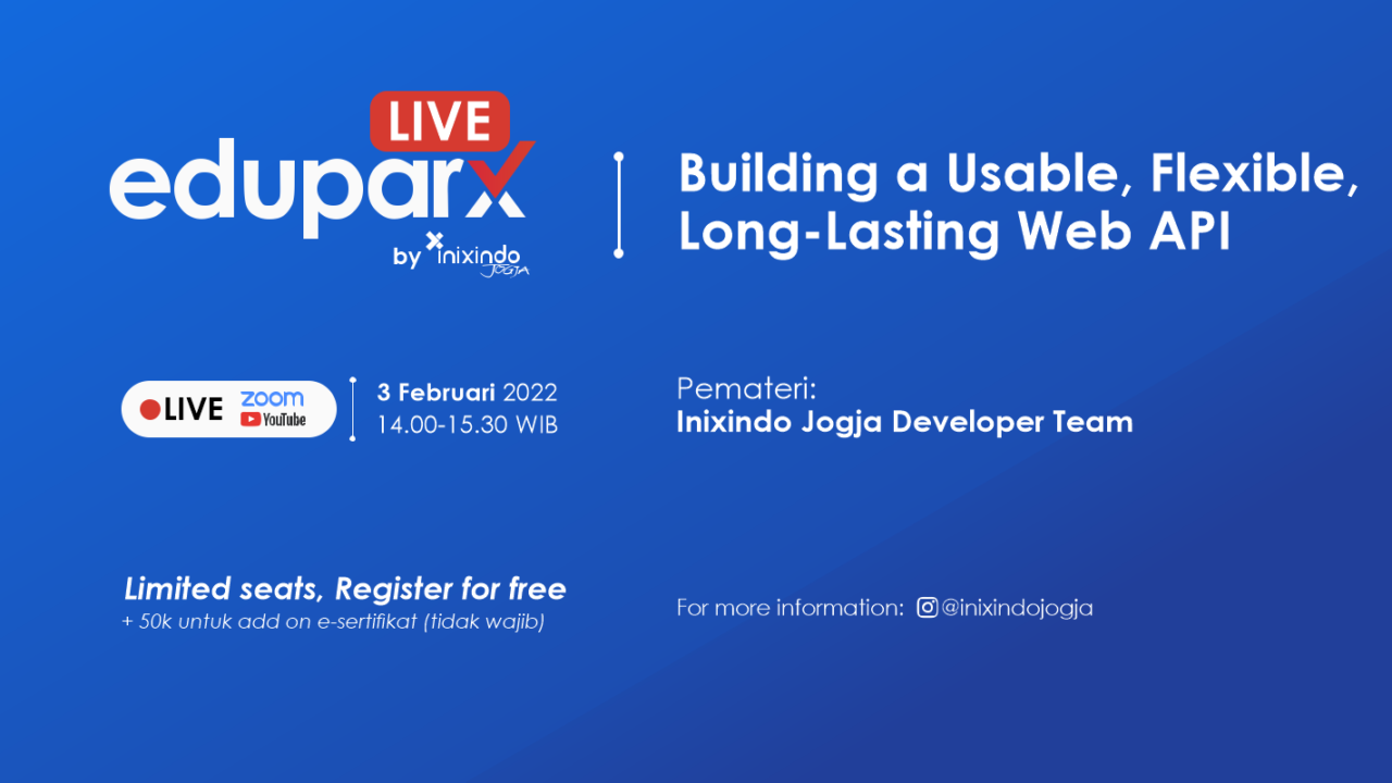 Webinar Building a Usable, Flexible, Long-Lasting Web API 1