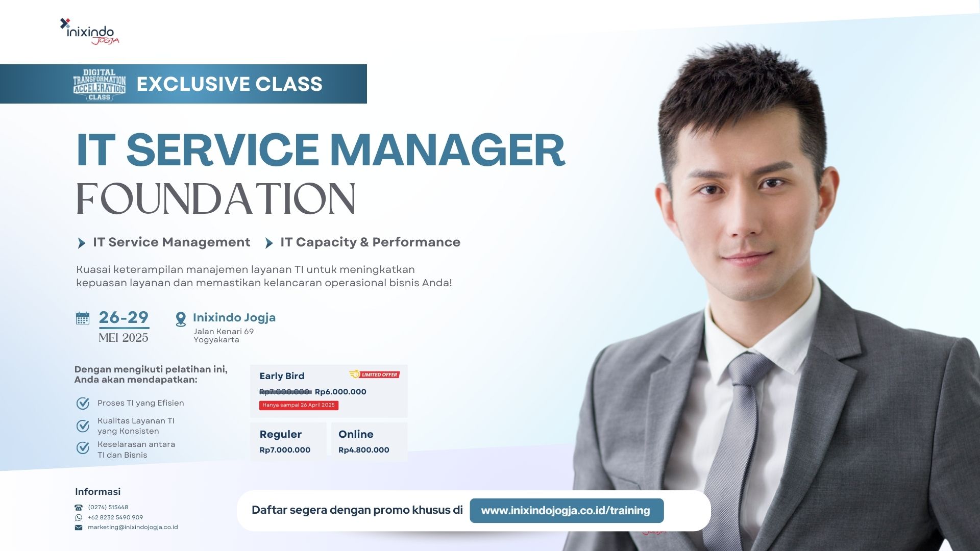 Exclusive Class - IT Service Manager Foundation (IT Service Management + IT Capacity & Performance) 7 Exclusive Class - IT Service Manager Foundation (IT Service Management + IT Capacity & Performance) 7
