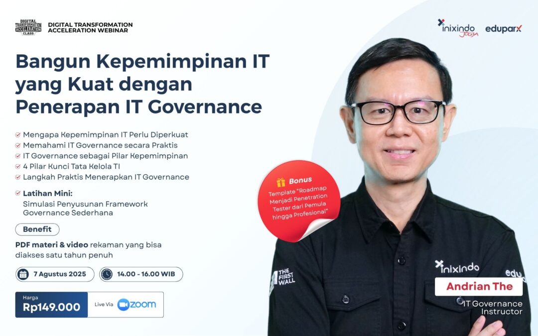 Premium Webinar – Bangun Kememimpinan IT yang Kuat dengan Penerapan IT Governance