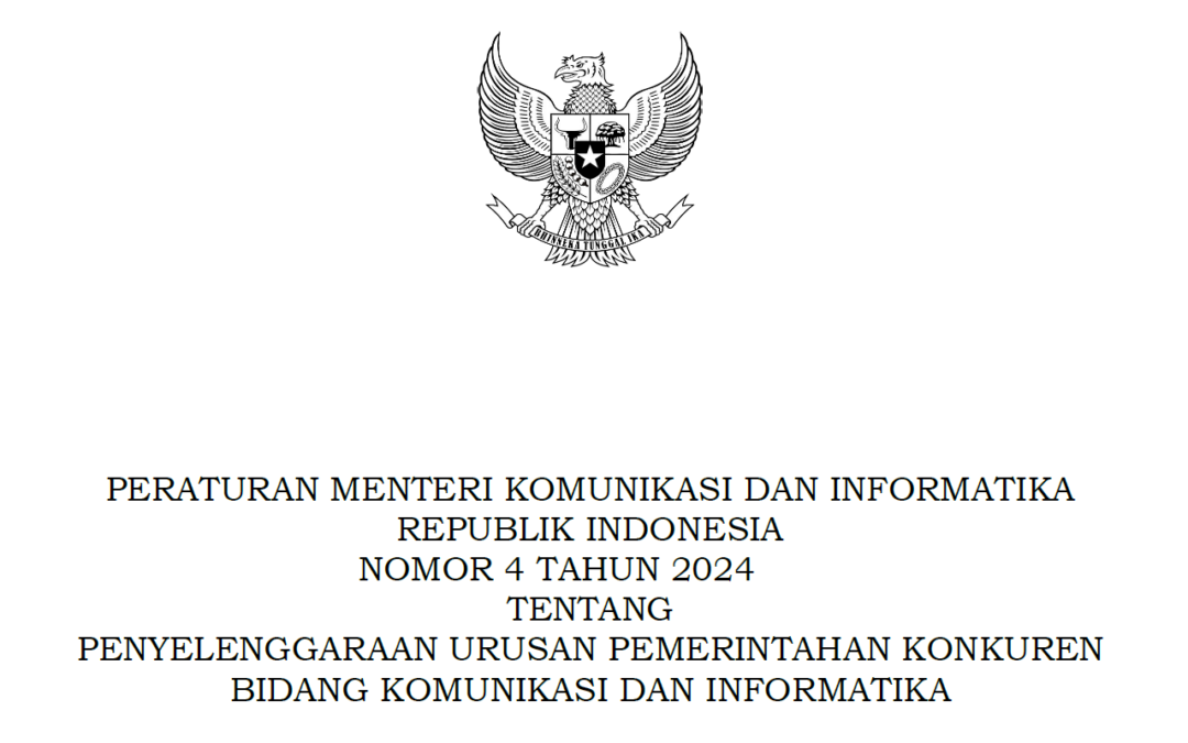 Membedah Fokus Utama Permenkominfo Nomor 4 Tahun 2024: Membangun Tata Kelola Digital yang Terpadu dan Akuntabel